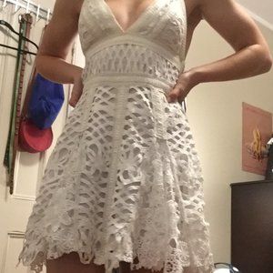 White Floral Free People Dress